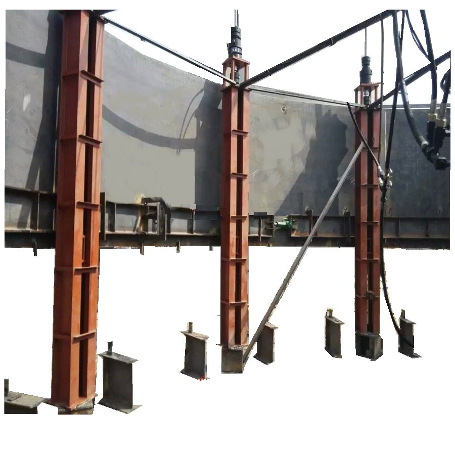 Simple Hydraulic Jacks for Vertical Tank Construction