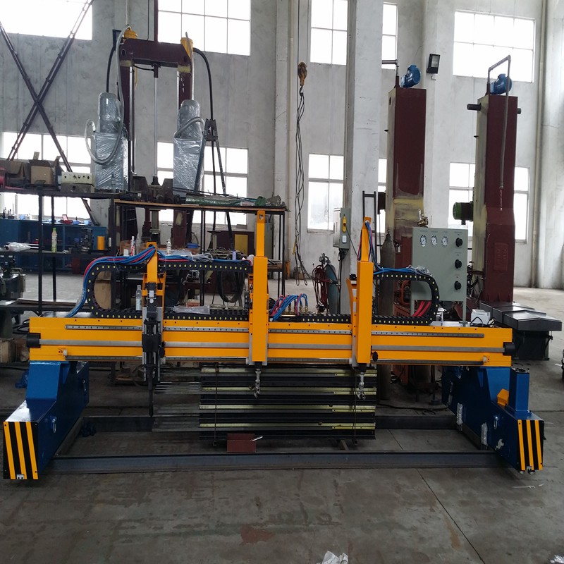 High Efficiency Double-head Gantry CNC Plasma And Flame Cutting Machine with Strip Oxy-fuel