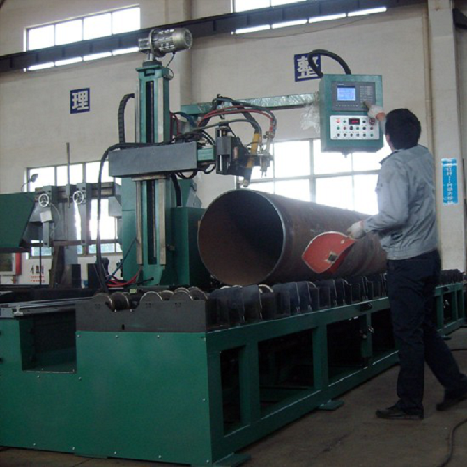 Automatic High Speed 5 Axis Flame And Plasma Pipe Cutting Machine in Alloy Steel Gas Plant