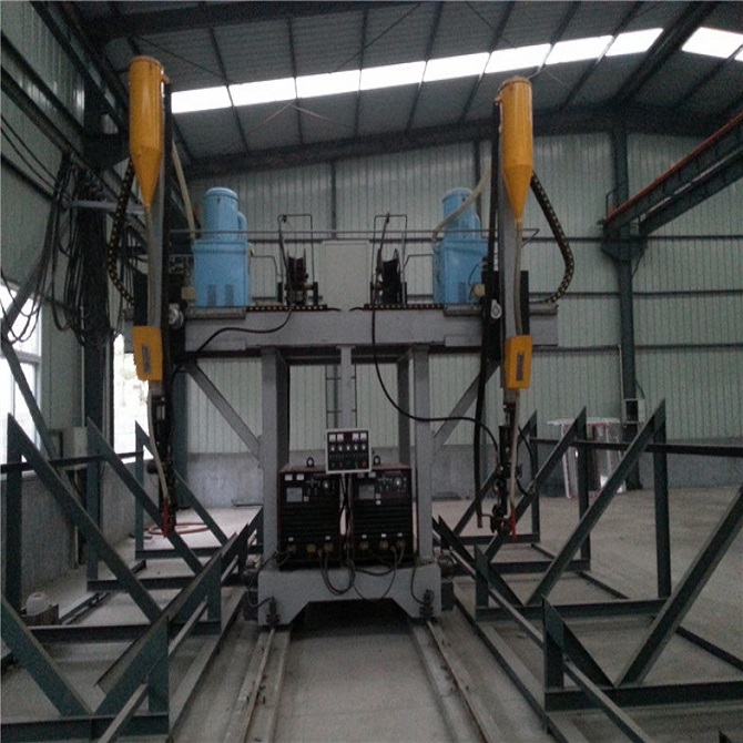 Single Side T Beam Gantry Welding Machine with Power Source for H Beam Production Line