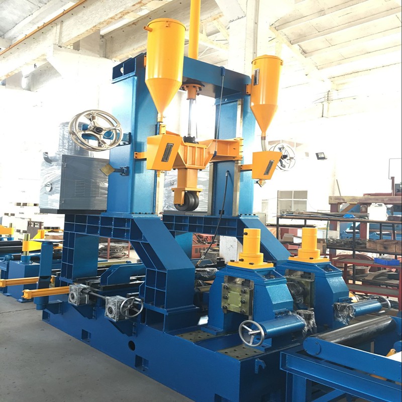 H beam Assembling and Welding and Straightening All in One Machine