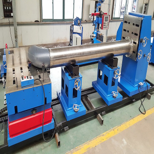 automatic electric multi function pipe fitting up machine for alloy steel gas pipe